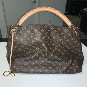 Louis Vuitton Artsy MM Shoulder Bag Brown